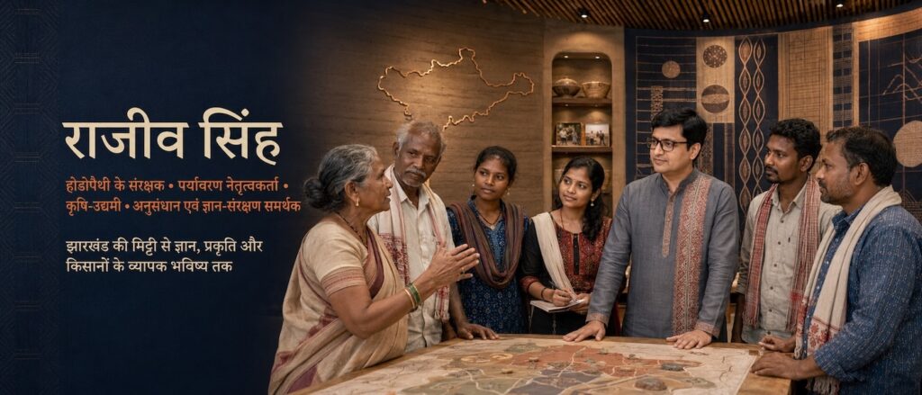 Rajeev Singh collaborates with Adivasi communities on Hodopathy, farmer empowerment and biodiversity conservation in Jharkhand.